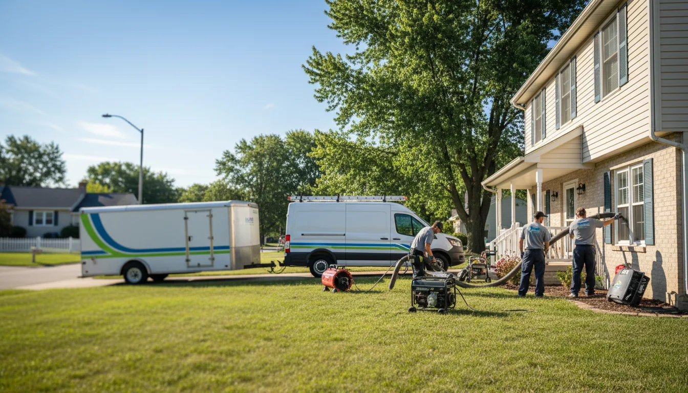 Flooded Basement Restoration And Cleanup With Repair in Bay Port, MI near me